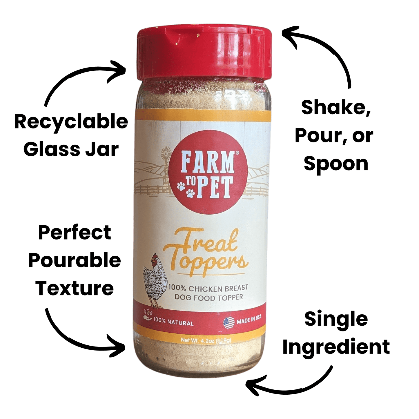 Chicken Treat Dog Food Topper